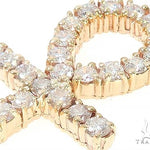 14K Yellow Gold Diamond Ankh Cross 65447 - Image 4