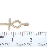 14K Yellow Gold Diamond Ankh Cross 65447 - Image 7