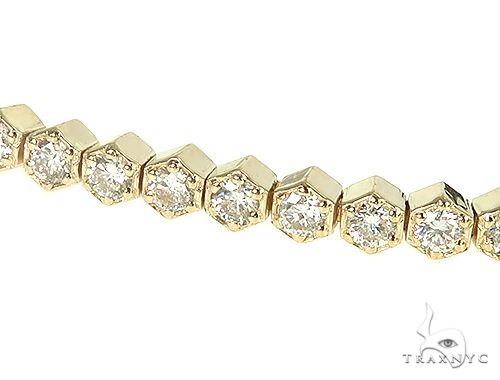 14K Yellow Gold Diamond Bolo Bracelet 66126 - Image 2