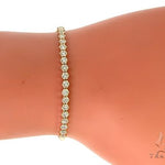 14K Yellow Gold Diamond Bolo Bracelet 66126 - Image 6