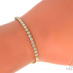 14K Yellow Gold Diamond Bolo Bracelet 66126 - Image 7