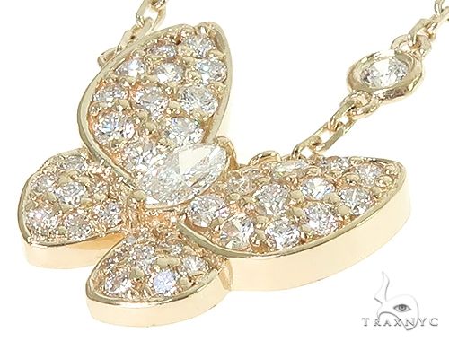 Butterfly Diamond Necklace 66215 - Image 4