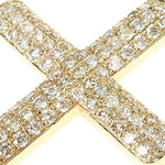 14K Gold Diamond Cross Pendant 65952 - Image 4