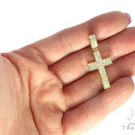 14K Gold Diamond Cross Pendant 65954 - Image 5