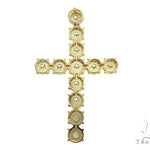 14K Yellow Gold Diamond Cross Pendant 66100 - Image 3