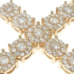 14K Yellow Gold Diamond Cross Pendant 66100 - Image 4