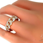 14K Yellow Gold Diamond Cuban Link Ring 66194 - Image 6