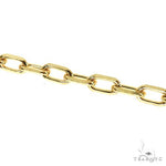 14K Yellow Gold Diamond Cut Anchor Cable Link Bracelet 7 Inches 3.7mm 70877 - Image 2