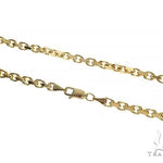 14K Yellow Gold Diamond Cut Solid Anchor Chain 24 Inches 2.5mm   66502 - Image 2