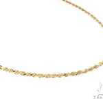 14k Yellow Gold Diamond Cut Solid Rope Chain 22 Inches 2.5mm 64770 - Image 2