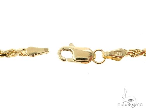 14k Yellow Gold Diamond Cut Solid Rope Chain 20,22,24,26 & 28 Inches 2.5mm, 3.5mm 64771 - Image 5