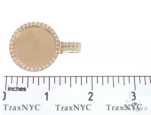 14K Yellow Gold Diamond Frame Custom Photo Pendant 1.25 inch Plus 65409 - Image 6