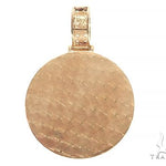 14K Yellow Gold Diamond Frame Custom Photo Pendant 1.25 inches 65408 - Image 3
