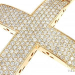 14K Yellow Gold Diamond Large Cross 65665 - Image 4