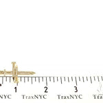 14K Gold Diamond Nail Cross 65968 - Image 7