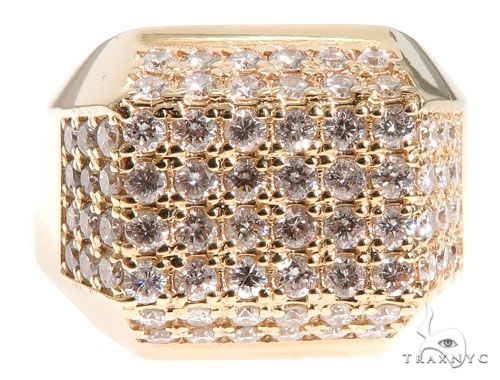 14K Yellow Gold Diamond Ring 63967 - Image 2