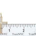 14K Gold Diamond Rope Cross 65304 - Image 6