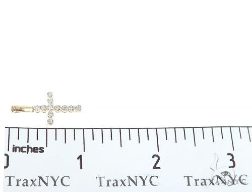 14K Gold Diamond Small Cross, photo 6 of 7