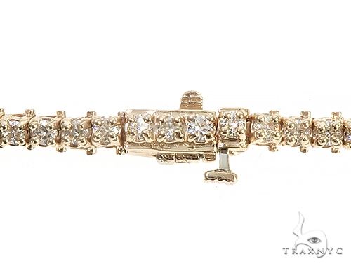 14K Yellow Gold Diamond Tennis Bracelet 65297 - Image 3