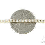14K Yellow Gold Diamond Tennis Chain 18 Inches 2.5mm 7.23ct   66403 - Image 5