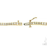 14K Yellow Gold Diamond Tennis Chain 18 Inches 2.9 mm 69843 - Image 6