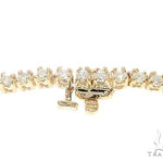 14K Yellow Gold Diamond Tennis Chain 22 Inches 2mm   65776 - Image 4