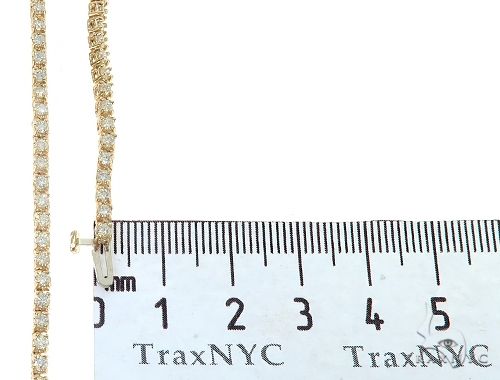 14K Yellow Gold Diamond Tennis Chain 22 Inches 2mm   65776 - Image 9
