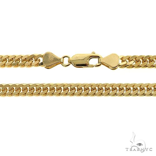 14K Yellow Gold Solid Double Curb Chain 5.4mm, photo 4 of 6