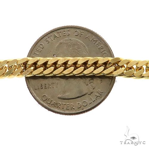 14K Yellow Gold Solid Double Curb Chain 5.4mm, photo 5 of 6