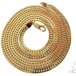 14K Yellow Gold Double Curb Link Chain 22 inches 6.3mm 70045 - Image 3