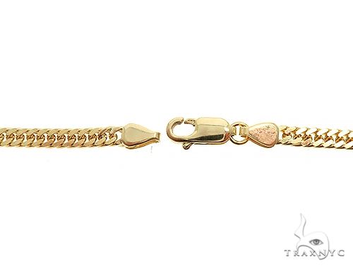 14K Yellow Gold Double Curb Link Chain 28 inches 3.5mm   65199 - Image 5