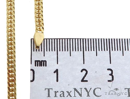 14K Yellow Gold Double Curb Link Chain 28 inches 3.5mm   65199 - Image 6