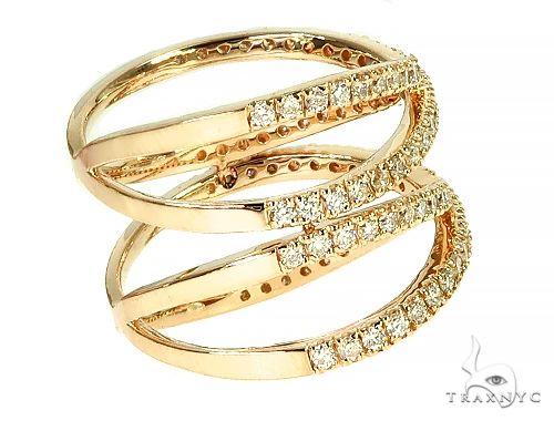 14K Yellow Gold Fashion Diamond Ring 66133 - Image 4