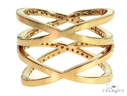 14K Yellow Gold Fashion Diamond Ring 66133 - Image 5