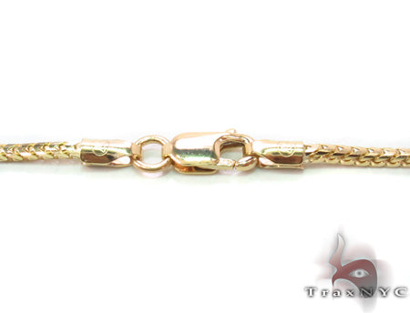 14K Gold franco chain, 1 mm, photo 5 of 7