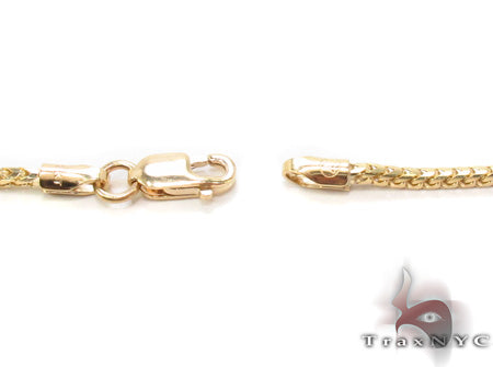 14K Yellow Gold Franco Chain 20 Inches, 1mm  33191 - Image 6