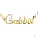 14K Yellow Gold Gabbie Dimond Name Pendant 65868 - Image 1