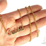 14K Yellow Gold Gabbie Dimond Name Pendant 65868 - Image 5