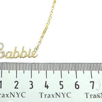 14K Yellow Gold Gabbie Dimond Name Pendant 65868 - Image 8