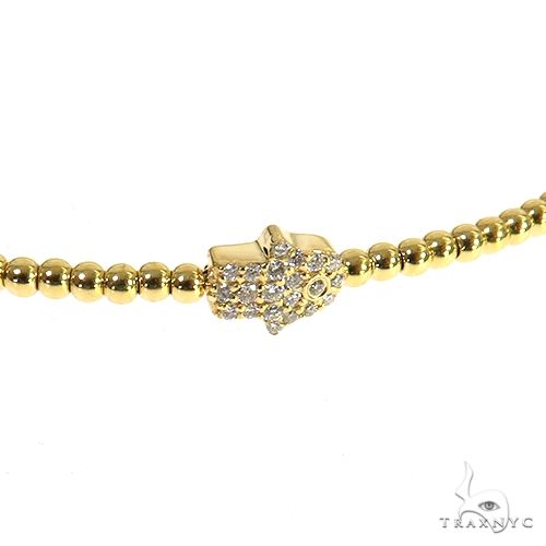 14K Yellow Gold Hand Bangle 68134 - Image 2