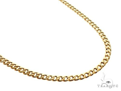 TraxNYC's Best Buy 14k Yellow Gold Hollow Cuban Link Chain 24 Inches 5.5mm 64064 - Image 1