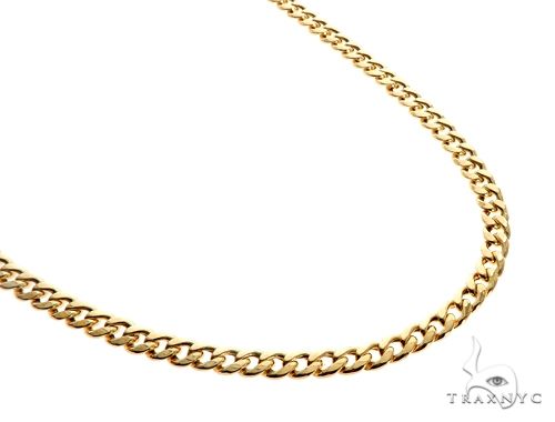 TraxNYC's Best Buy 14k Yellow Gold Hollow Cuban Link Chain 24 Inches 5.5mm 64064, photo 1 of 2