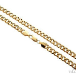 TraxNYC's Best Buy 14k Yellow gold Hollow Cuban Curb Link Chain 5.5mm 28 Inches 64066 - Image 1