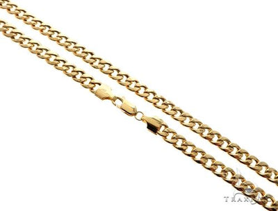 TraxNYC's Best Buy 14k Yellow gold Hollow Cuban Curb Link Chain 5.5mm 28 Inches 64066 - Image 1