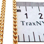 14k Yellow Gold Hollow Franco Link Chain 22 Inches, 24 Inches, 26 Inches, 28 Inches, 30 Inches 64431 - Image 5