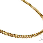 14k Yellow Gold Hollow Franco Link Chain 24 Inches 5mm 63097 - Image 2