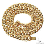 14K Yellow Gold Hollow Miami Cuban 7.5mm 26 Inches Chain  65162 - Image 3