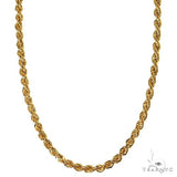 14K Yellow Gold Hollow Rope Chain 2mm 64541