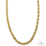 14K Yellow Gold Hollow Rope Chain 24 Inches 4.9mm 70169 - Image 1