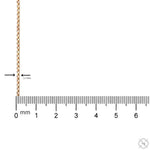 14K Yellow Gold Hollow Round Box Link Chain 20 Inches 1.8mm 70613 - Image 5